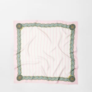 Printed Silk Twill Scarf 90 cm