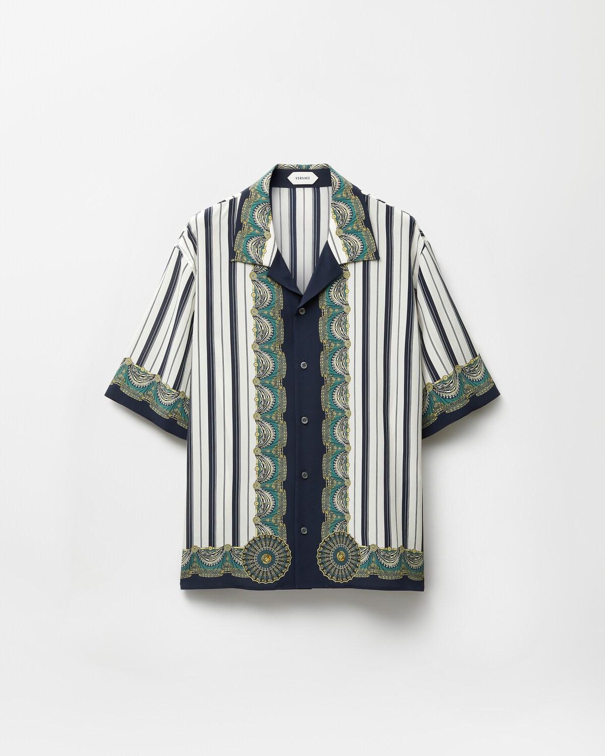 Printed Cr??pe De Chine Silk Shirt