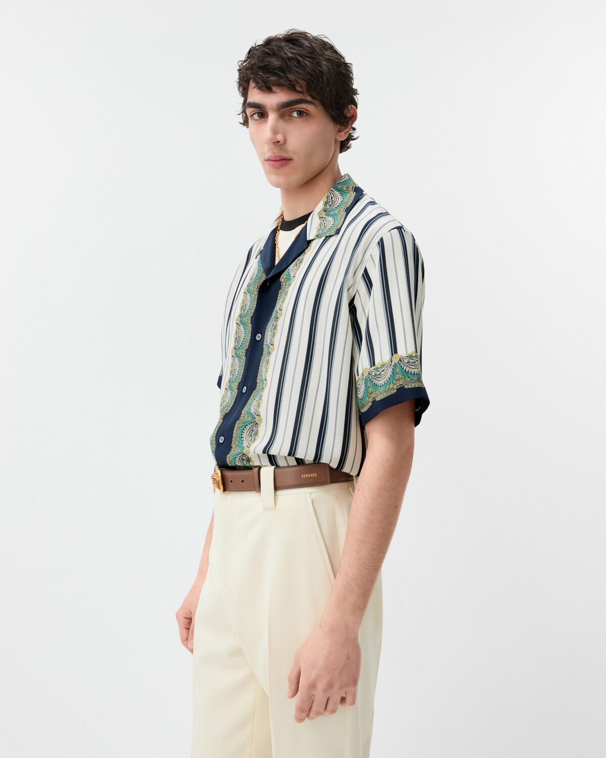 Printed Cr??pe De Chine Silk Shirt - Image 4