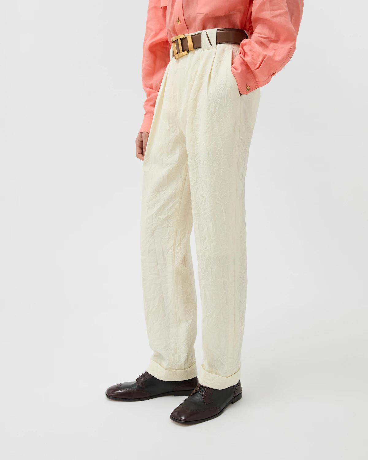 Wool Creased Formal Pants - Image 4