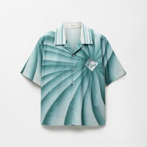 Printed Cotton-Poplin Shirt
