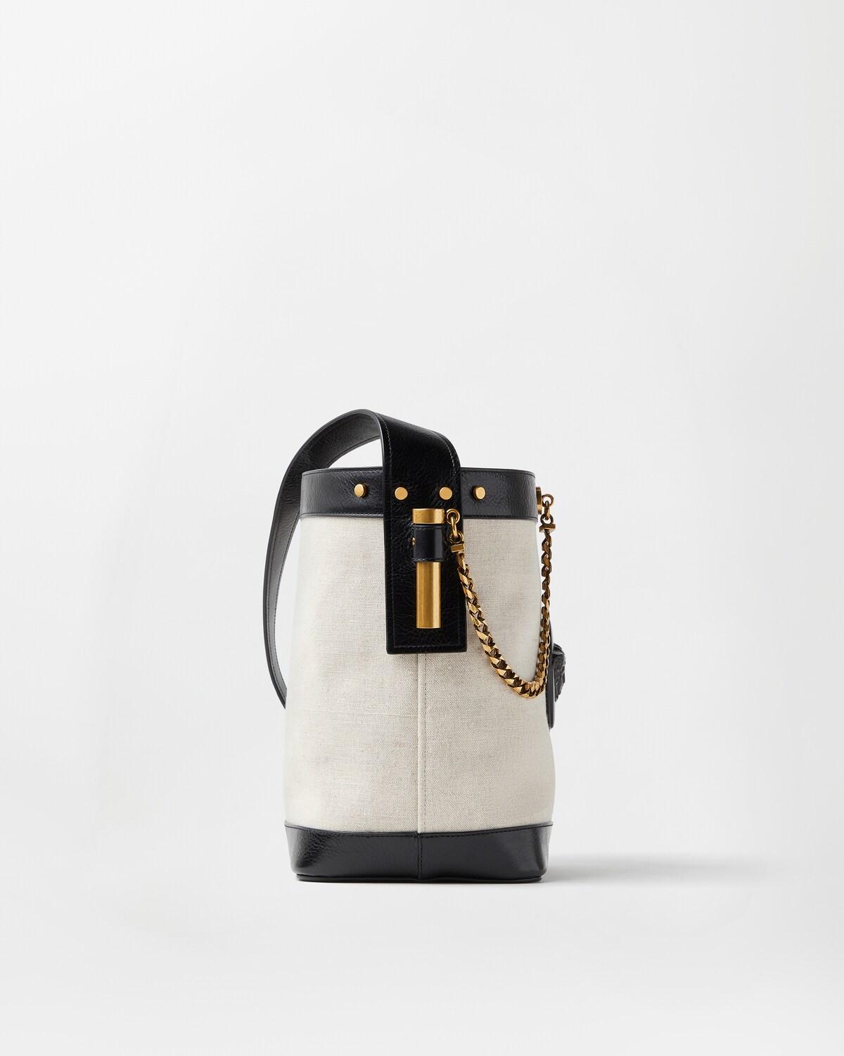 Pivot Small Canvas Bucket Bag - Image 3