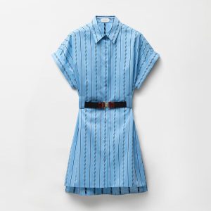 Jacquard Cotton-Silk Mini Dress