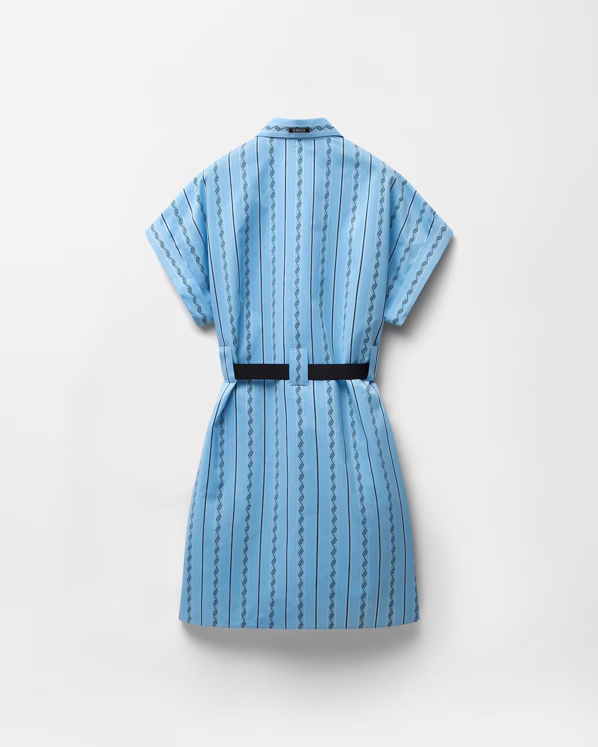 Jacquard Cotton-Silk Mini Dress - Image 3