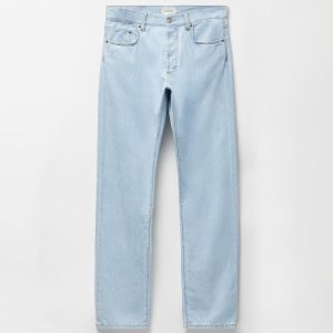 Straight Chambray Jeans
