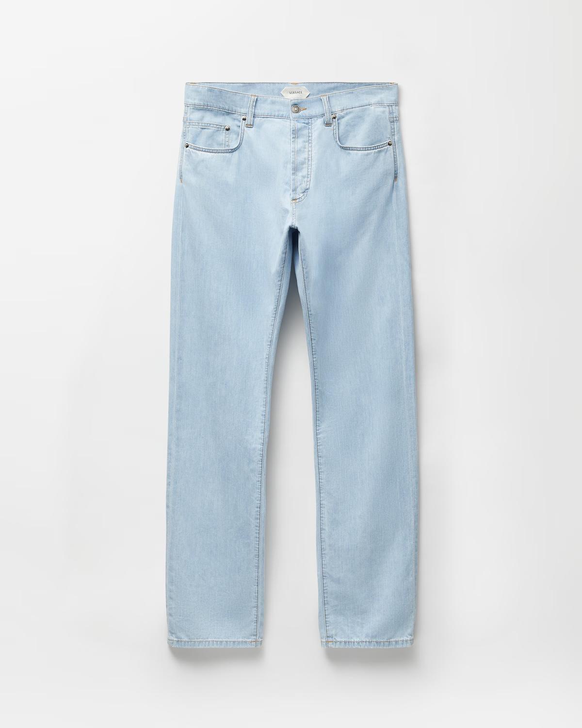 Straight Chambray Jeans