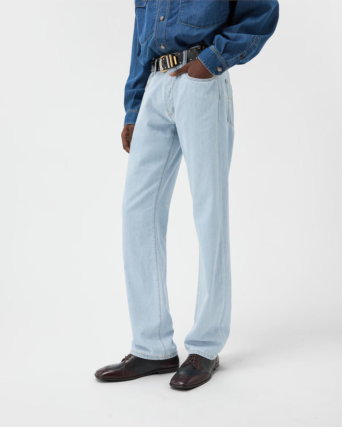 Straight Chambray Jeans - Image 4