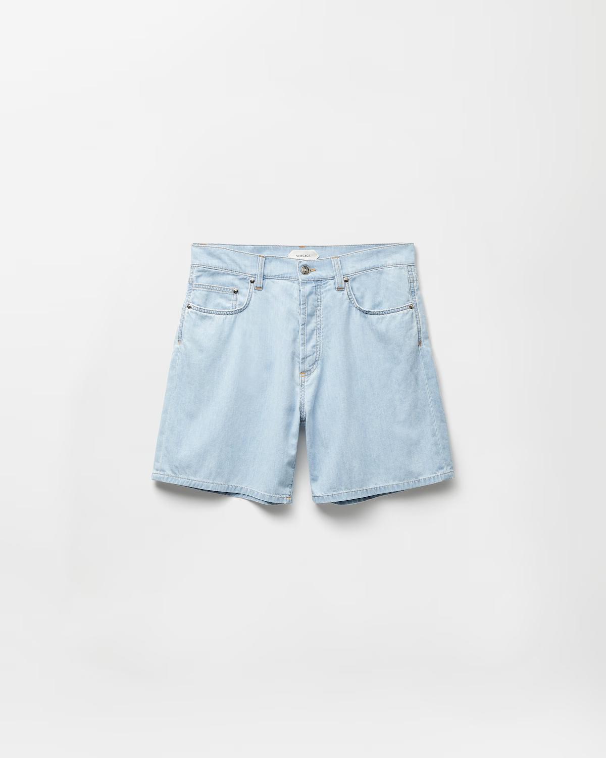 Chambray Denim Shorts