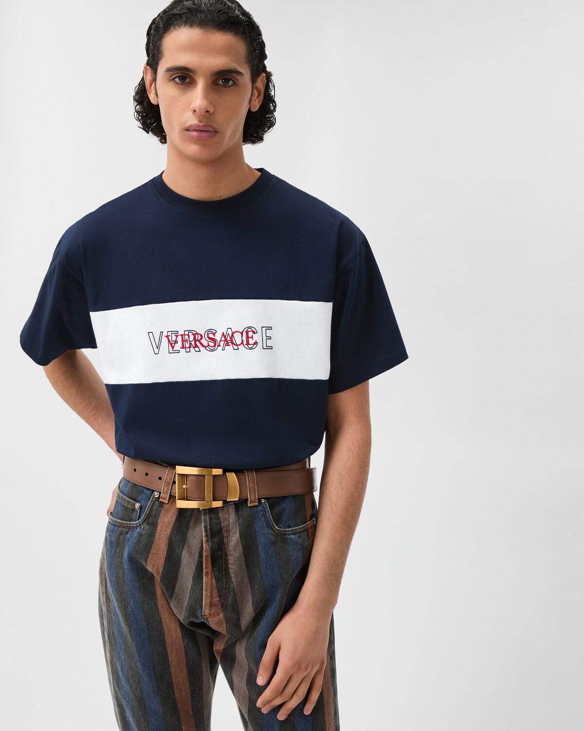 Intarsia Cotton-Jersey Regular T-shirt - Image 2