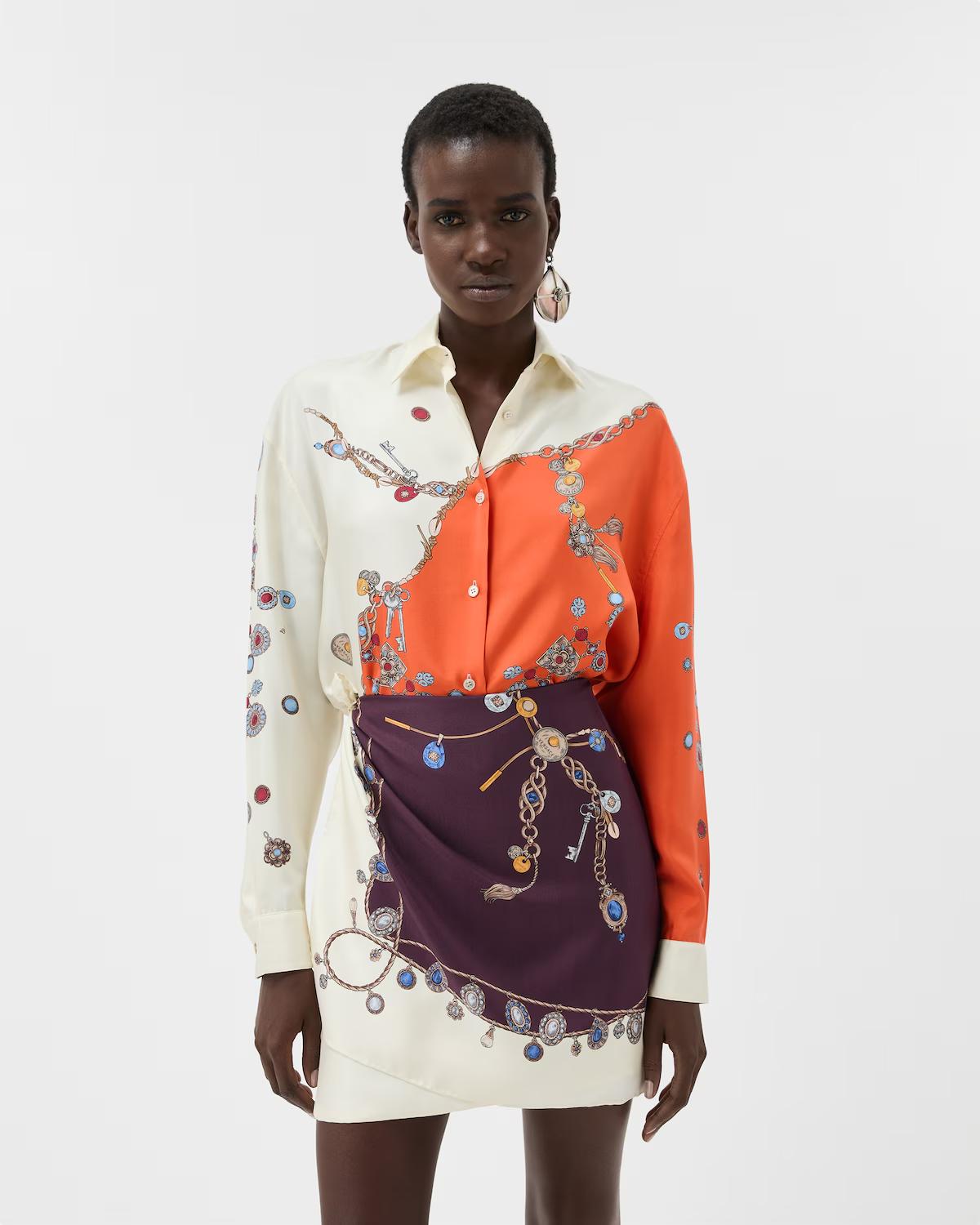 Printed Silk Twill Shirt - Image 2