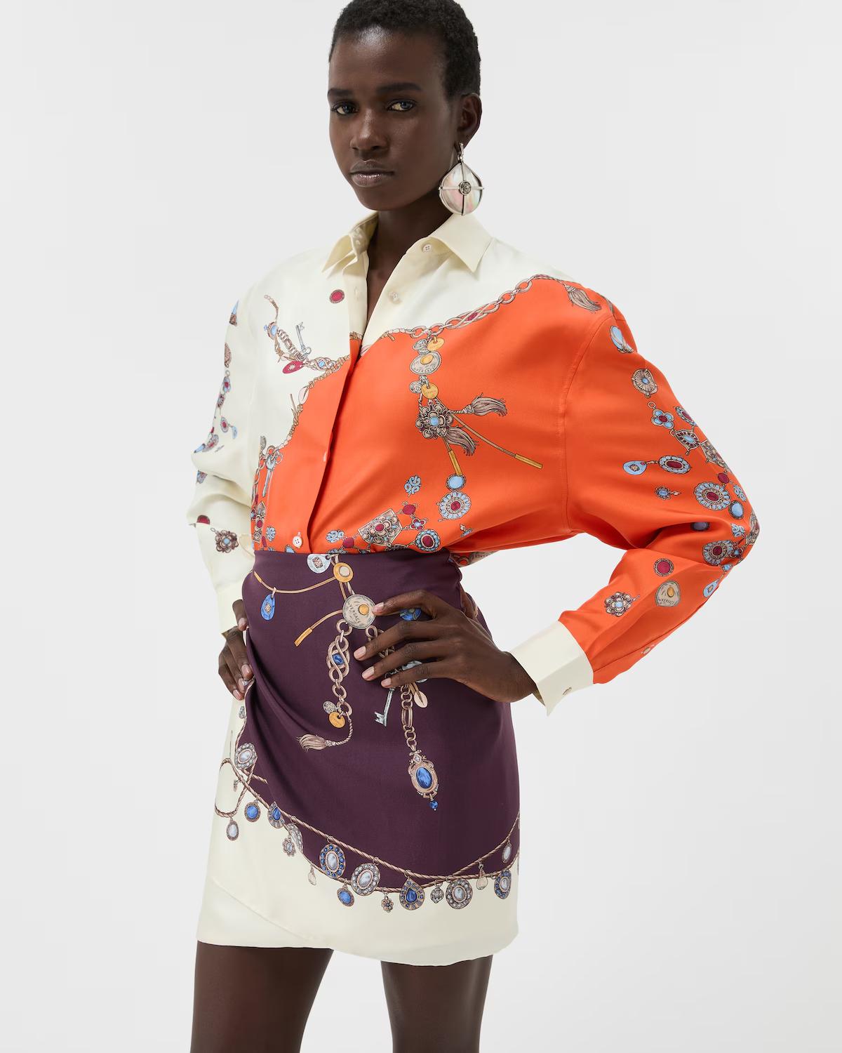 Printed Silk Twill Shirt - Image 4