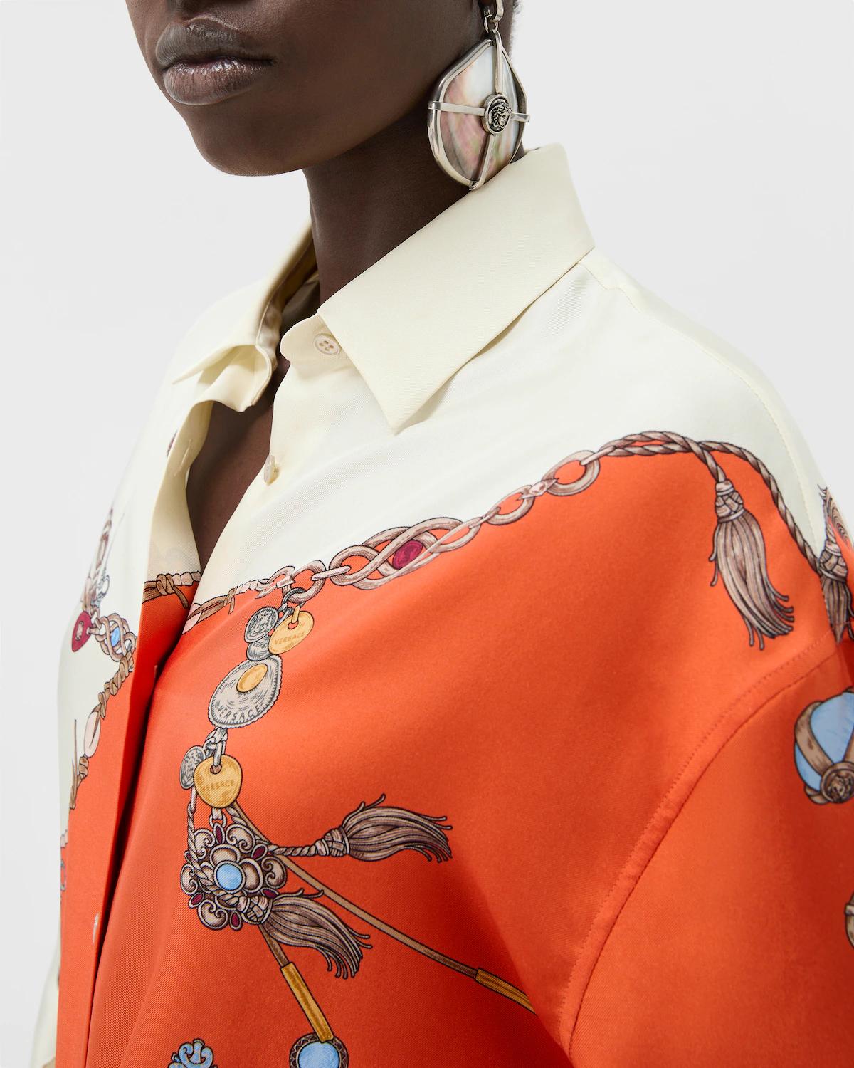Printed Silk Twill Shirt - Image 5