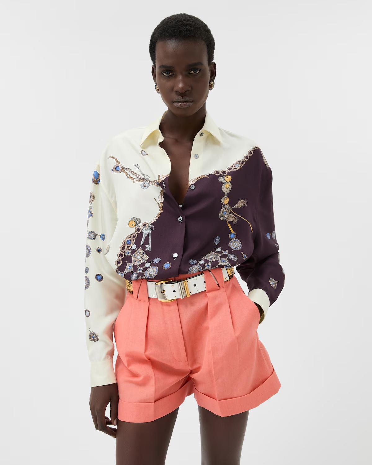 Printed Silk Twill Shirt - Image 2