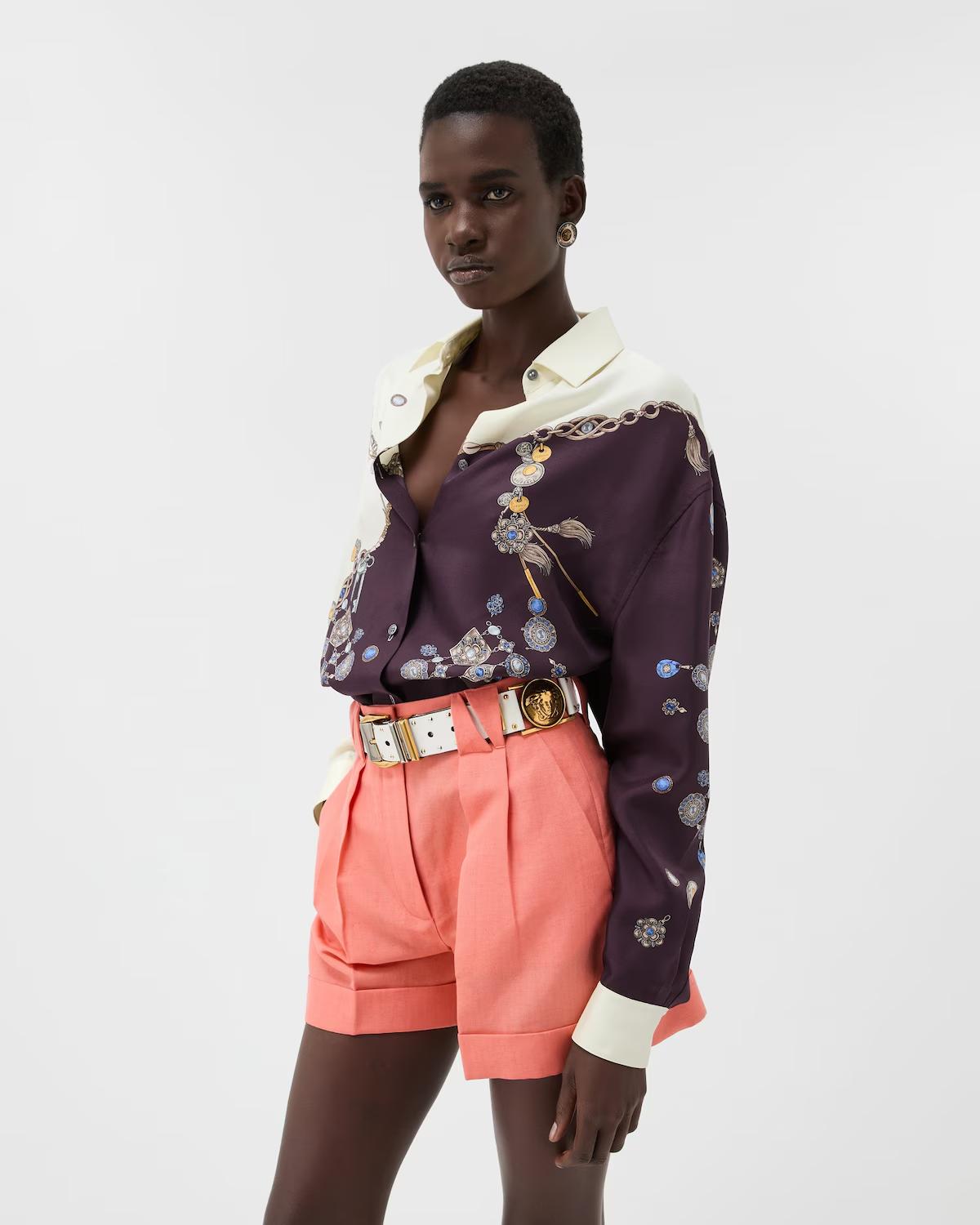 Printed Silk Twill Shirt - Image 4
