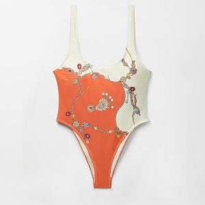 Printed One-Piece Swimsuit