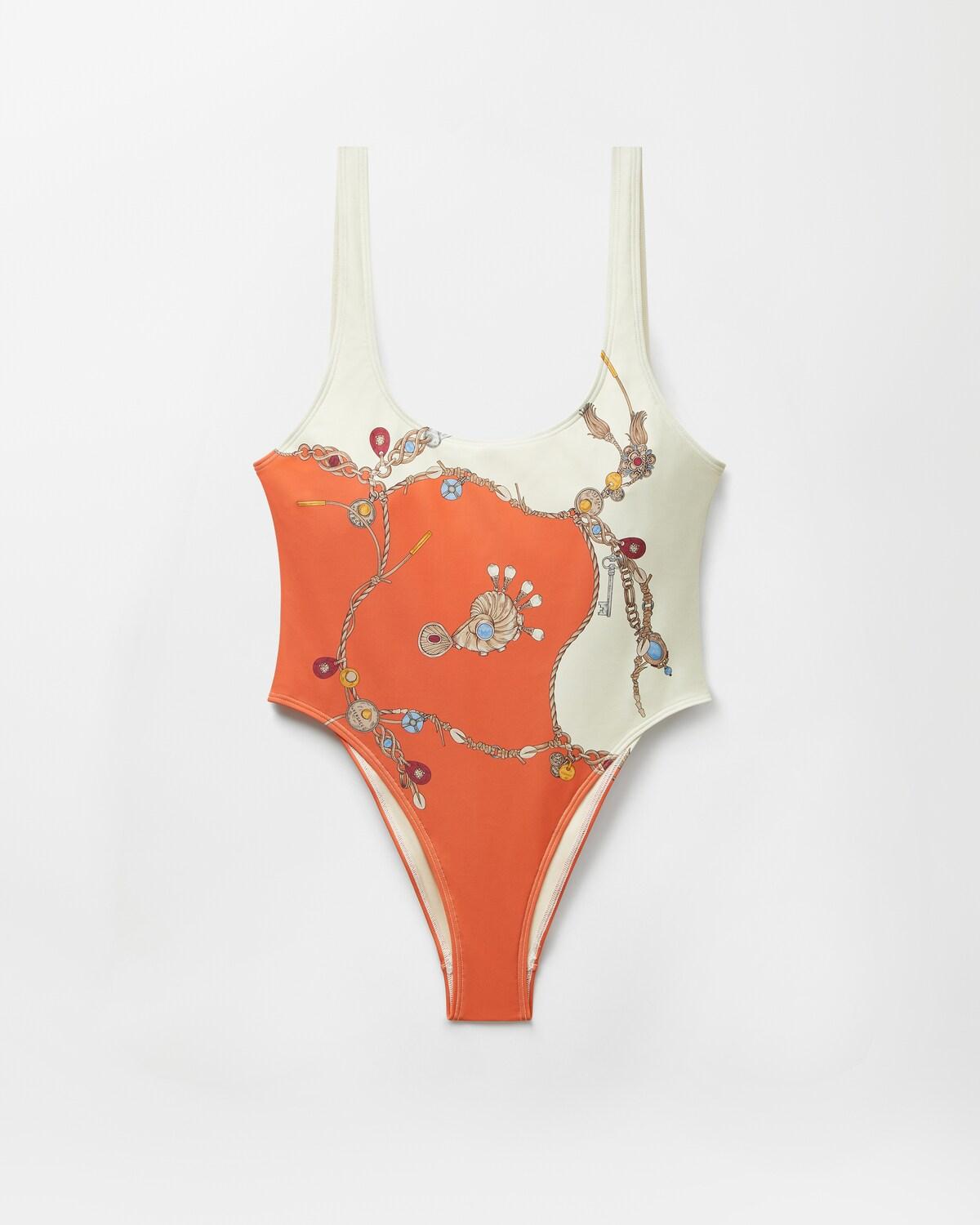 Printed One-Piece Swimsuit