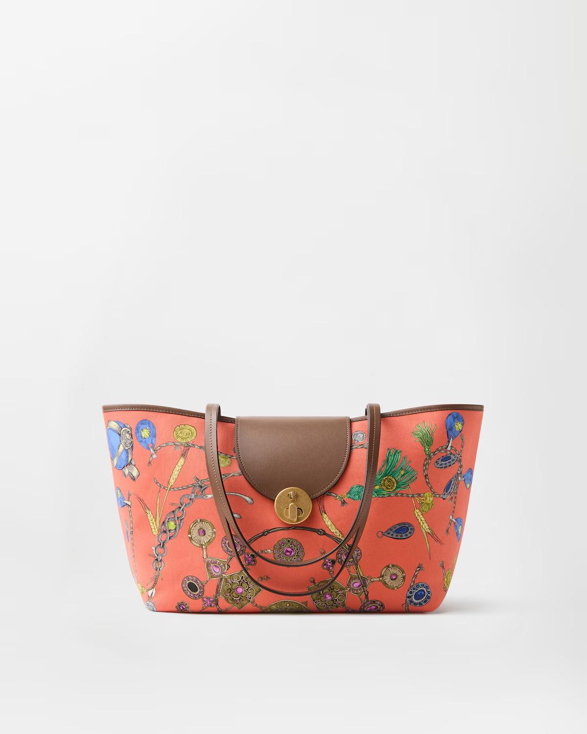 Vivian Printed Small Canvas Tote