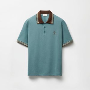 Embroidered-Logo Cotton Piqu?? Polo