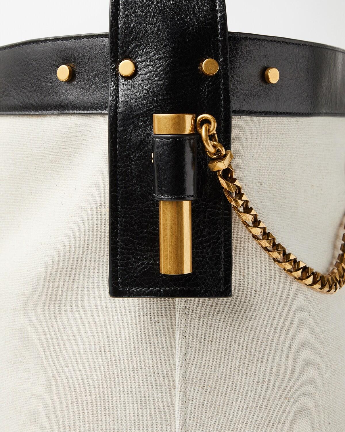 Pivot Large Canvas Bucket Bag - Image 8
