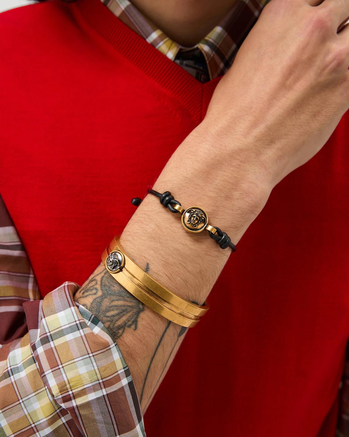 Medusa Leather Bracelet - Image 2