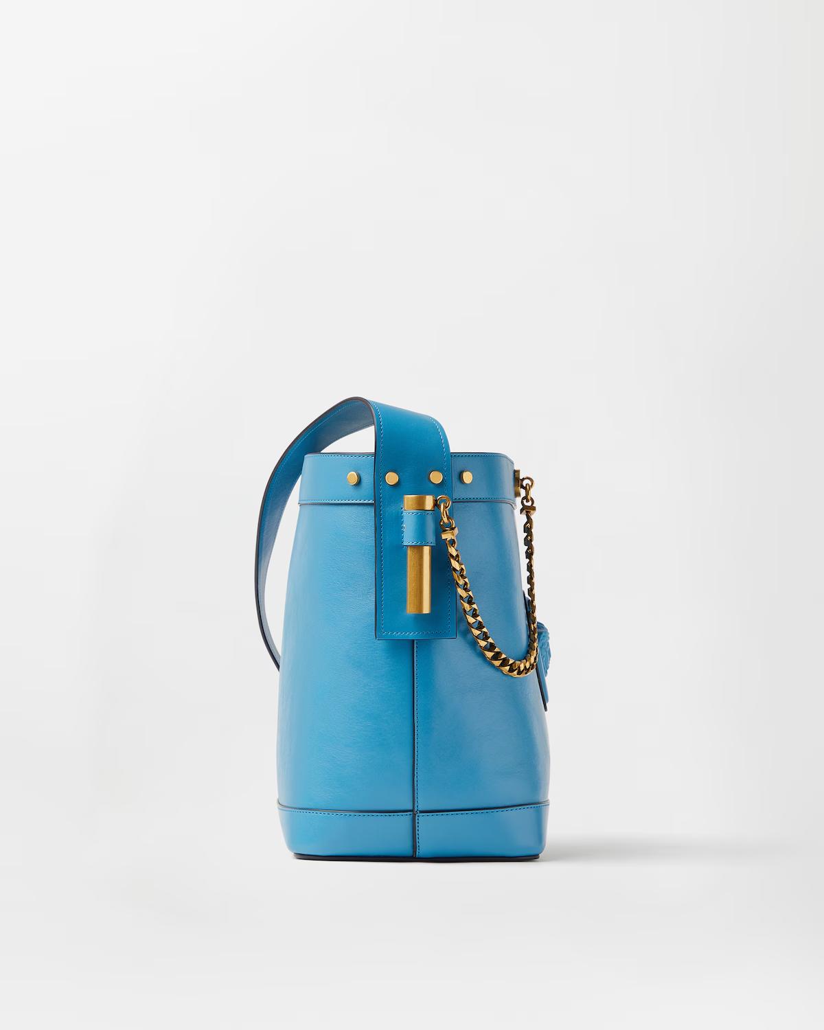 Pivot Small Leather Bucket Bag - Image 3