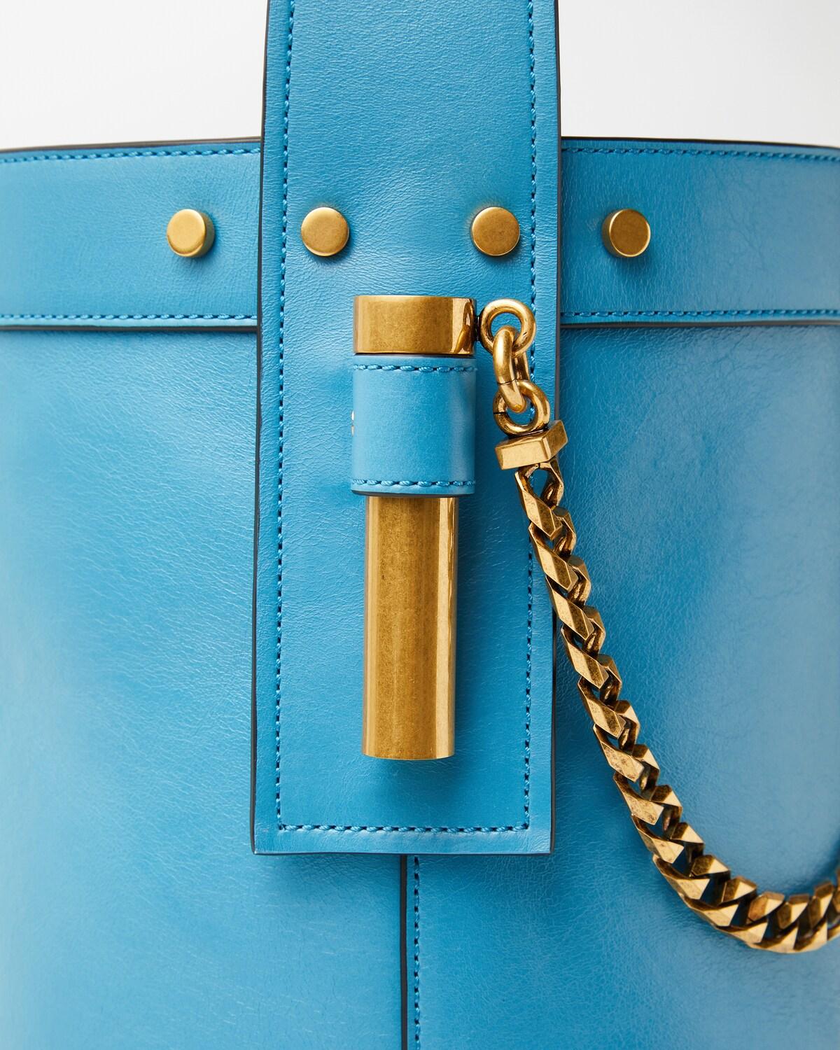 Pivot Small Leather Bucket Bag - Image 8