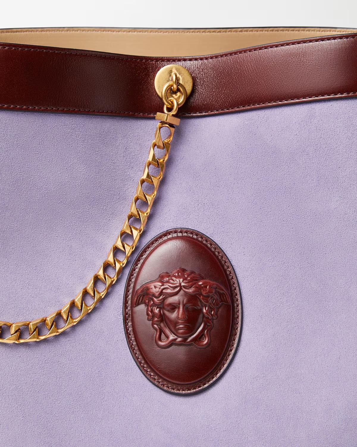 Pivot Small Suede Bucket Bag - Image 4