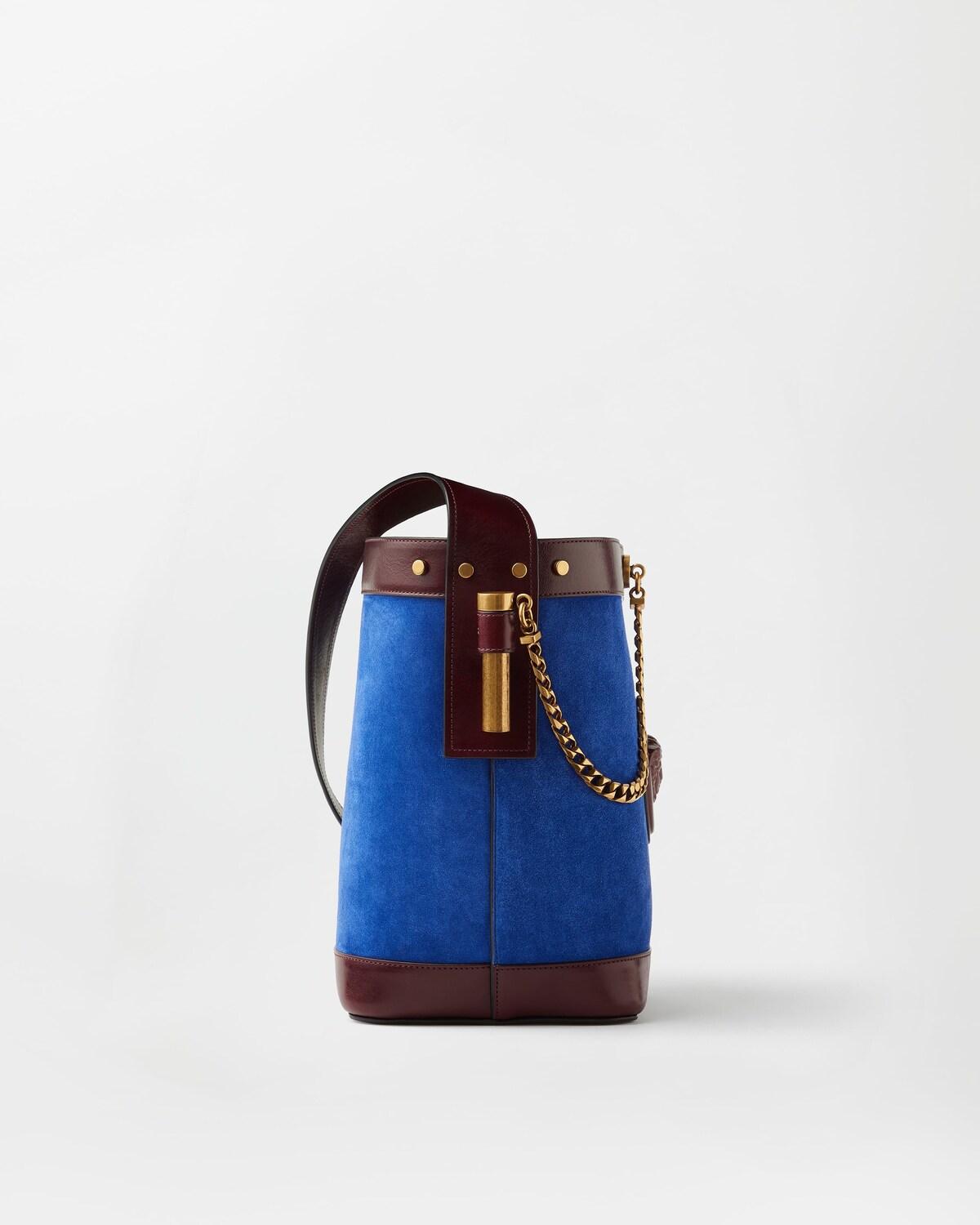Pivot Small Suede Bucket Bag - Image 3
