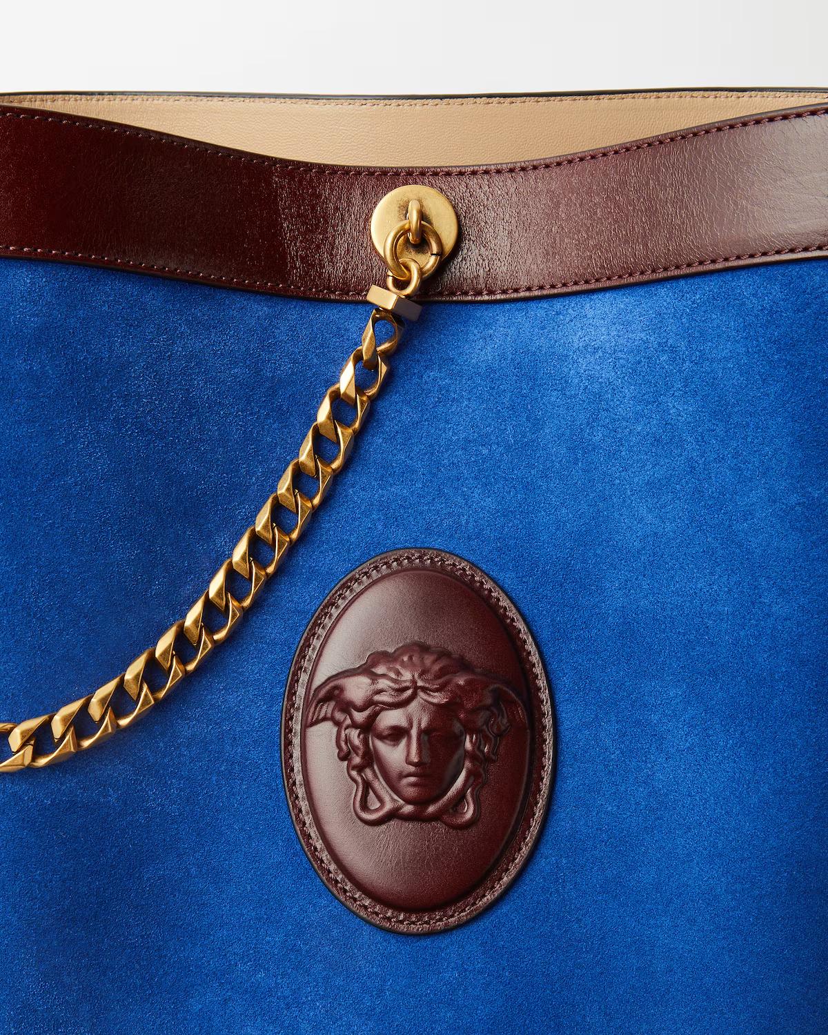 Pivot Small Suede Bucket Bag - Image 4