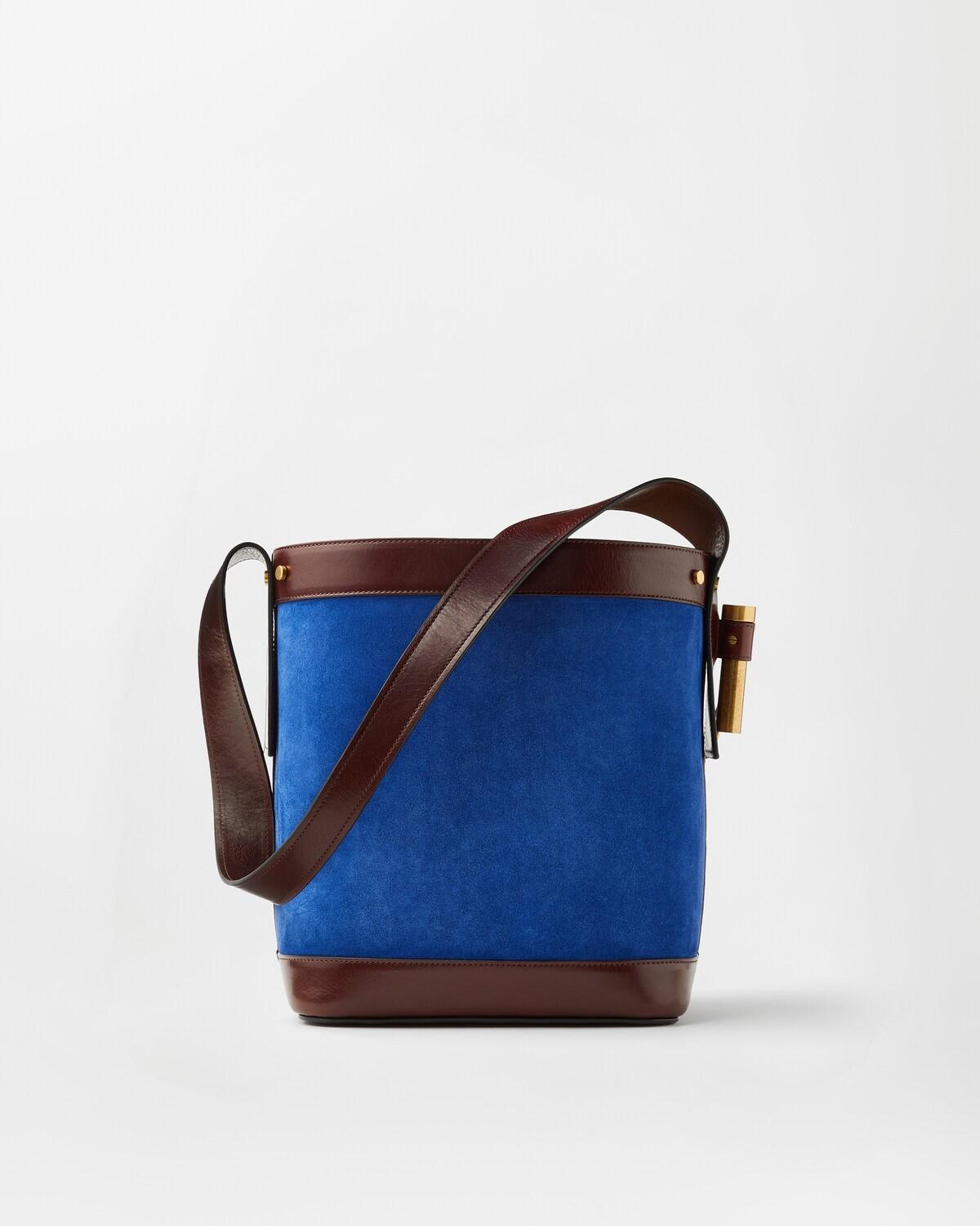 Pivot Small Suede Bucket Bag - Image 6