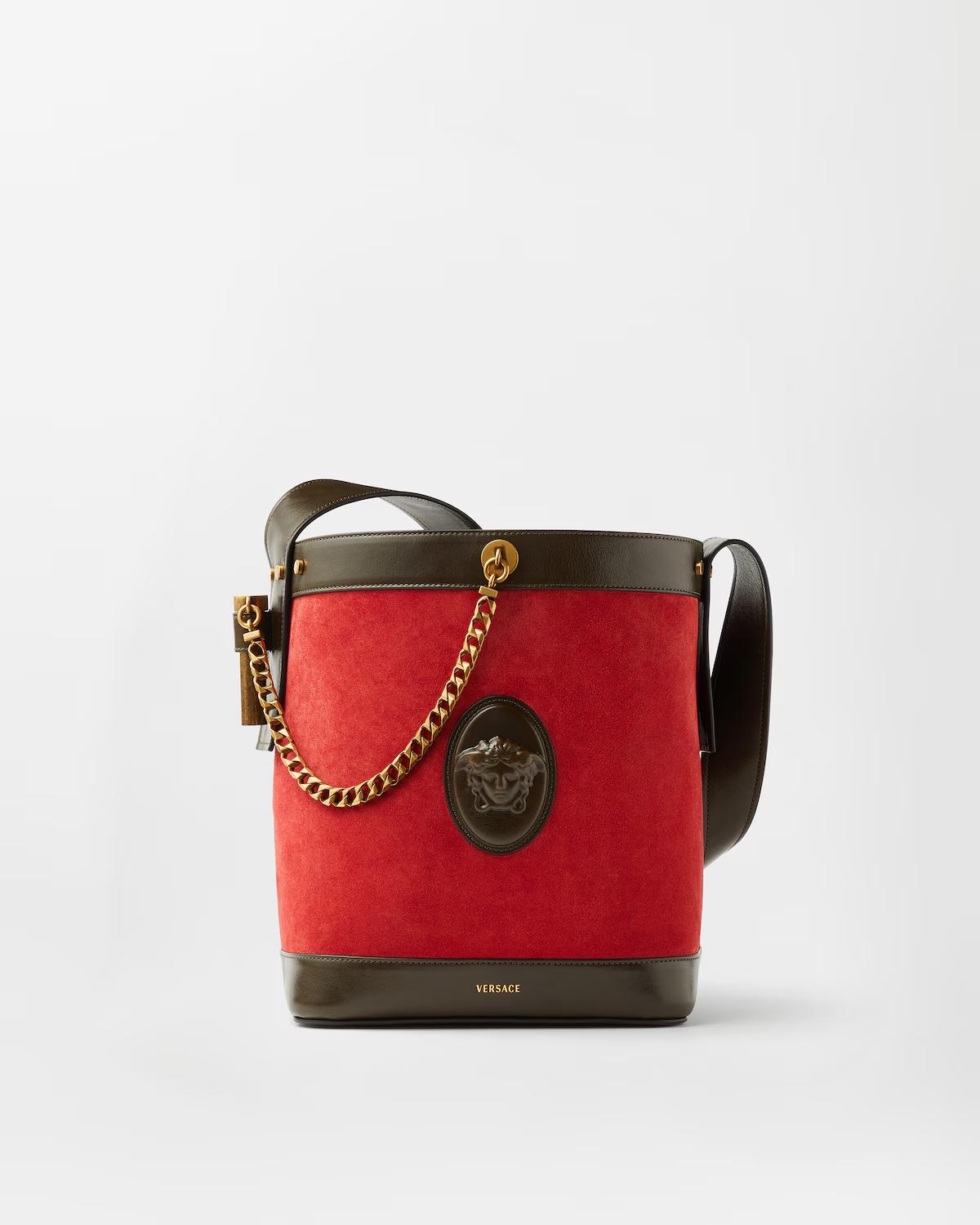 Pivot Small Suede Bucket Bag