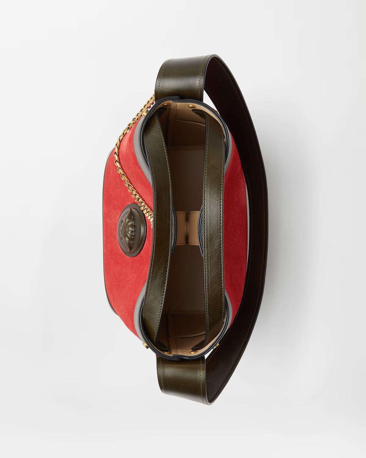 Pivot Small Suede Bucket Bag - Image 5