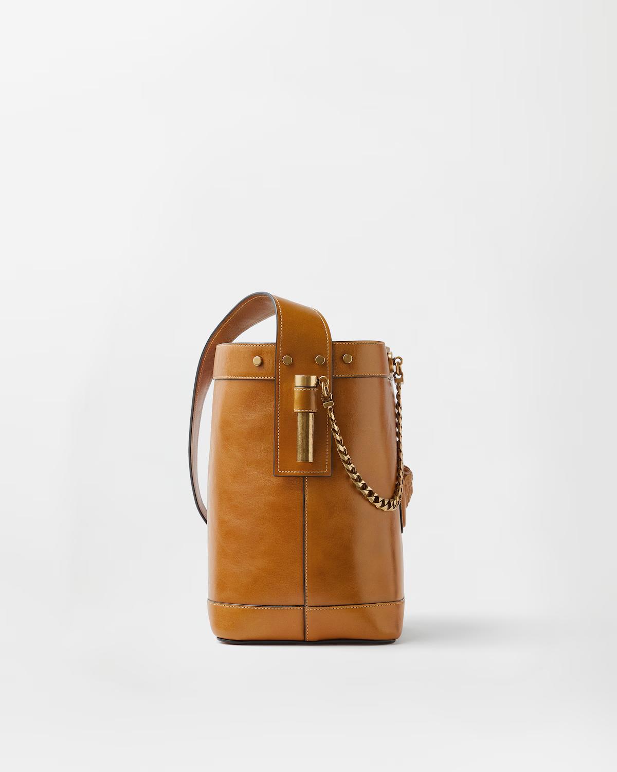 Pivot Small Leather Bucket Bag - Image 3