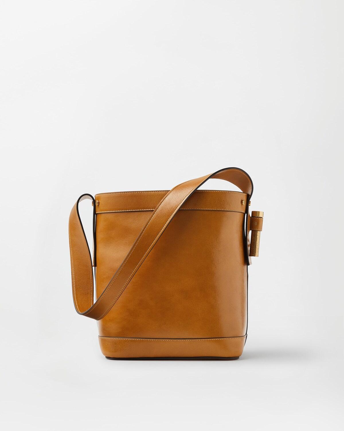 Pivot Small Leather Bucket Bag - Image 6
