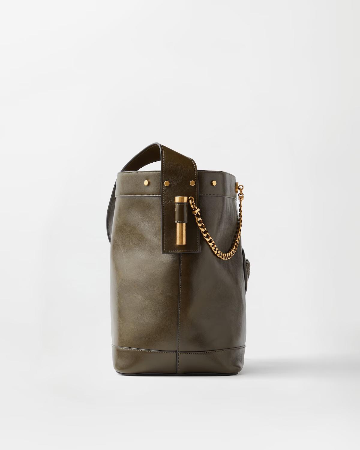 Pivot Large Leather Bucket Bag - Image 3