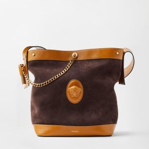 Pivot Large Suede Bucket Bag