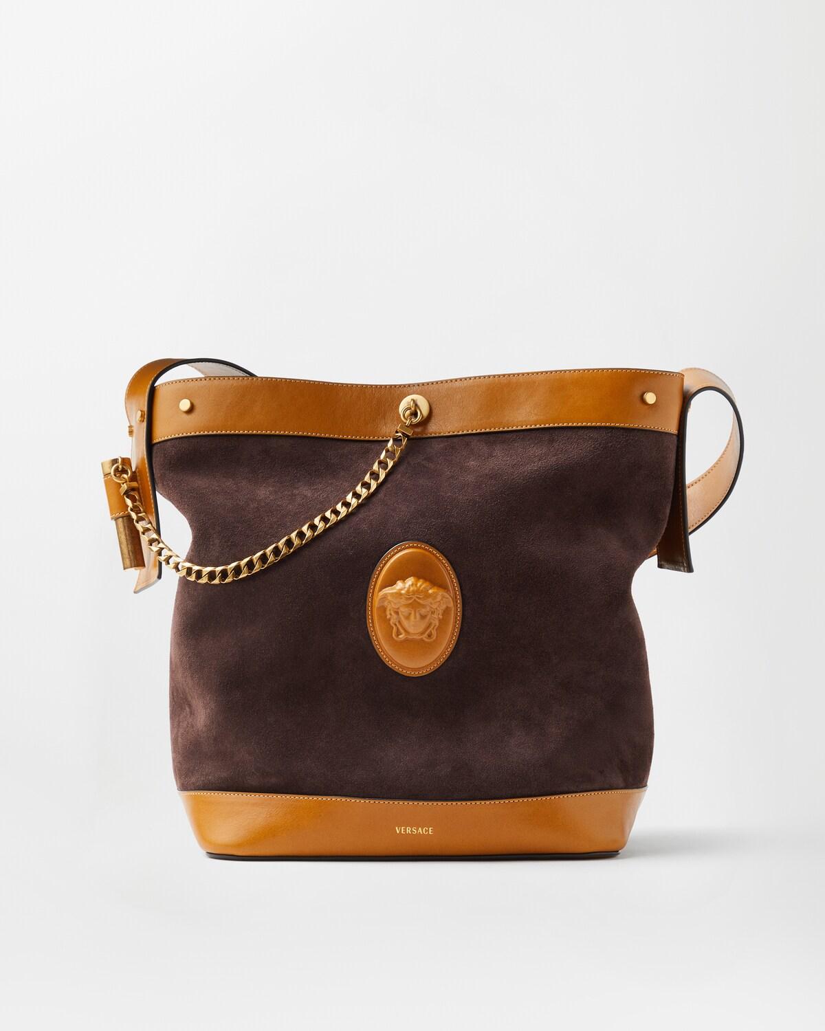 Pivot Large Suede Bucket Bag