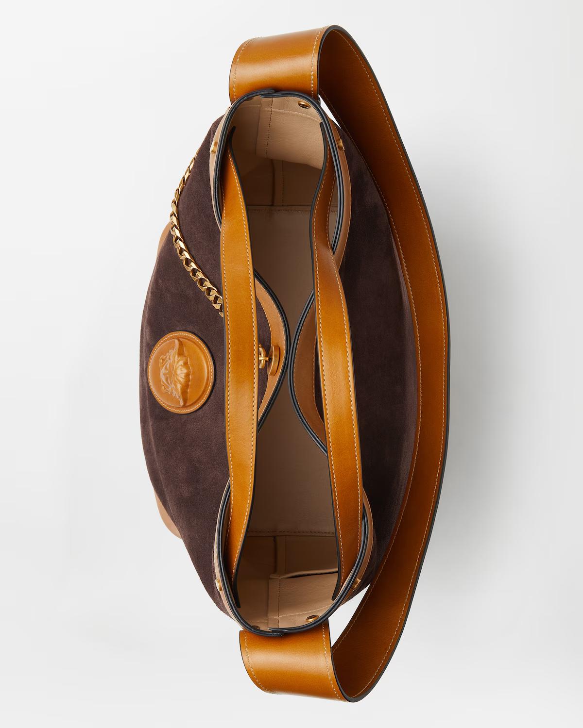 Pivot Large Suede Bucket Bag - Image 4