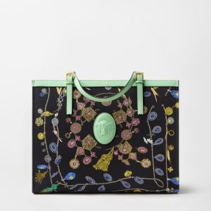 Rivi??re Printed Large Canvas Tote