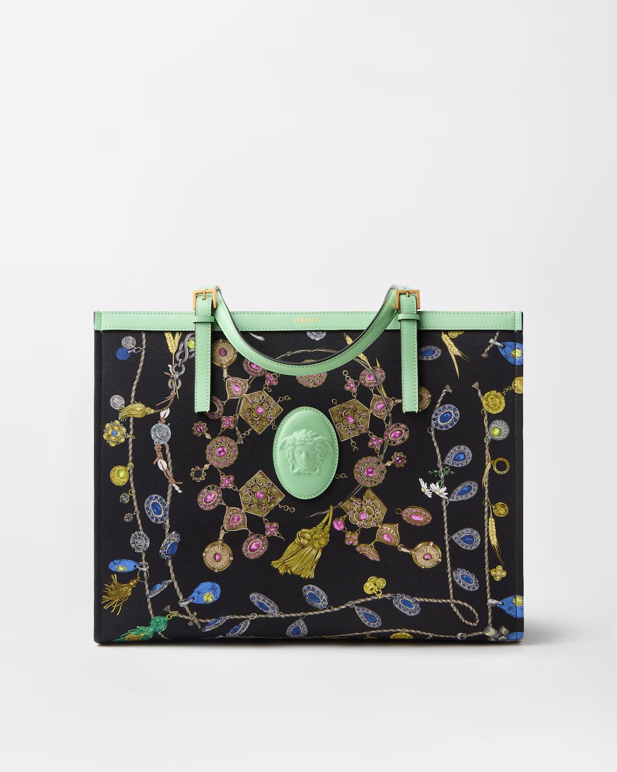 Rivi??re Printed Large Canvas Tote