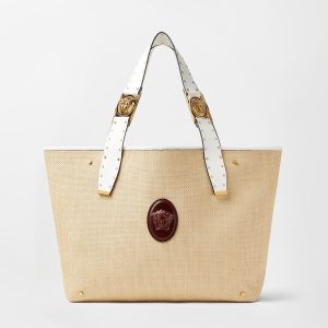Rivi??re Large Raffia Tote