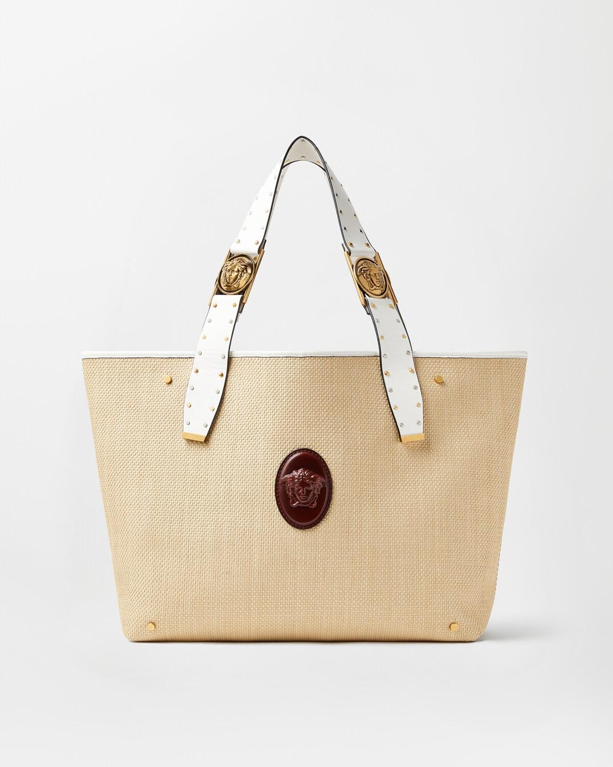 Rivi??re Large Raffia Tote