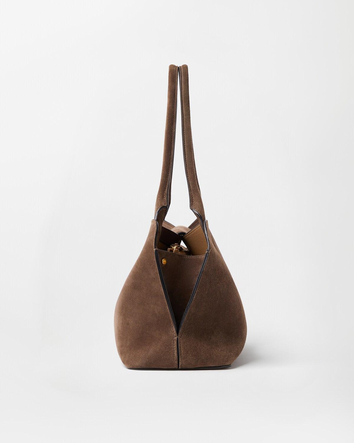 Vivian Suede East/West Shoulder Bag - Image 3