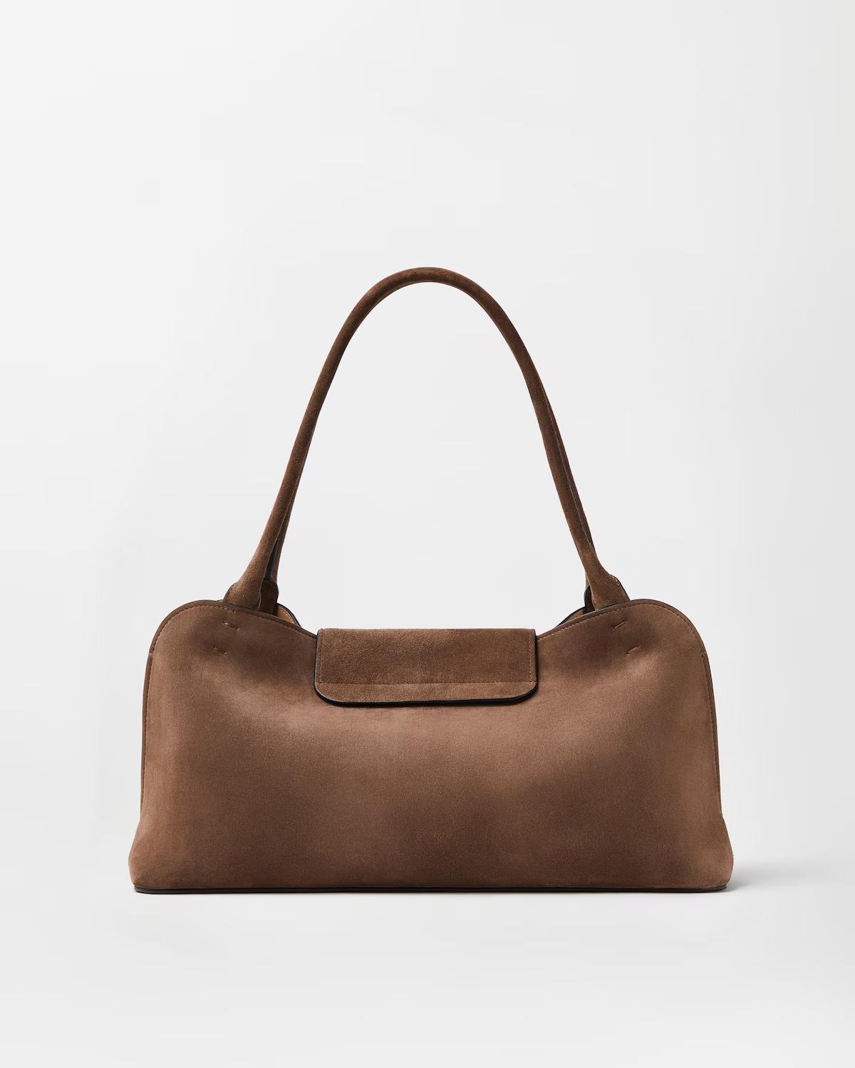 Vivian Suede East/West Shoulder Bag - Image 6