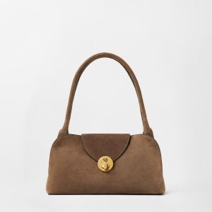 Vivian Small Suede East/West Shoulder Bag