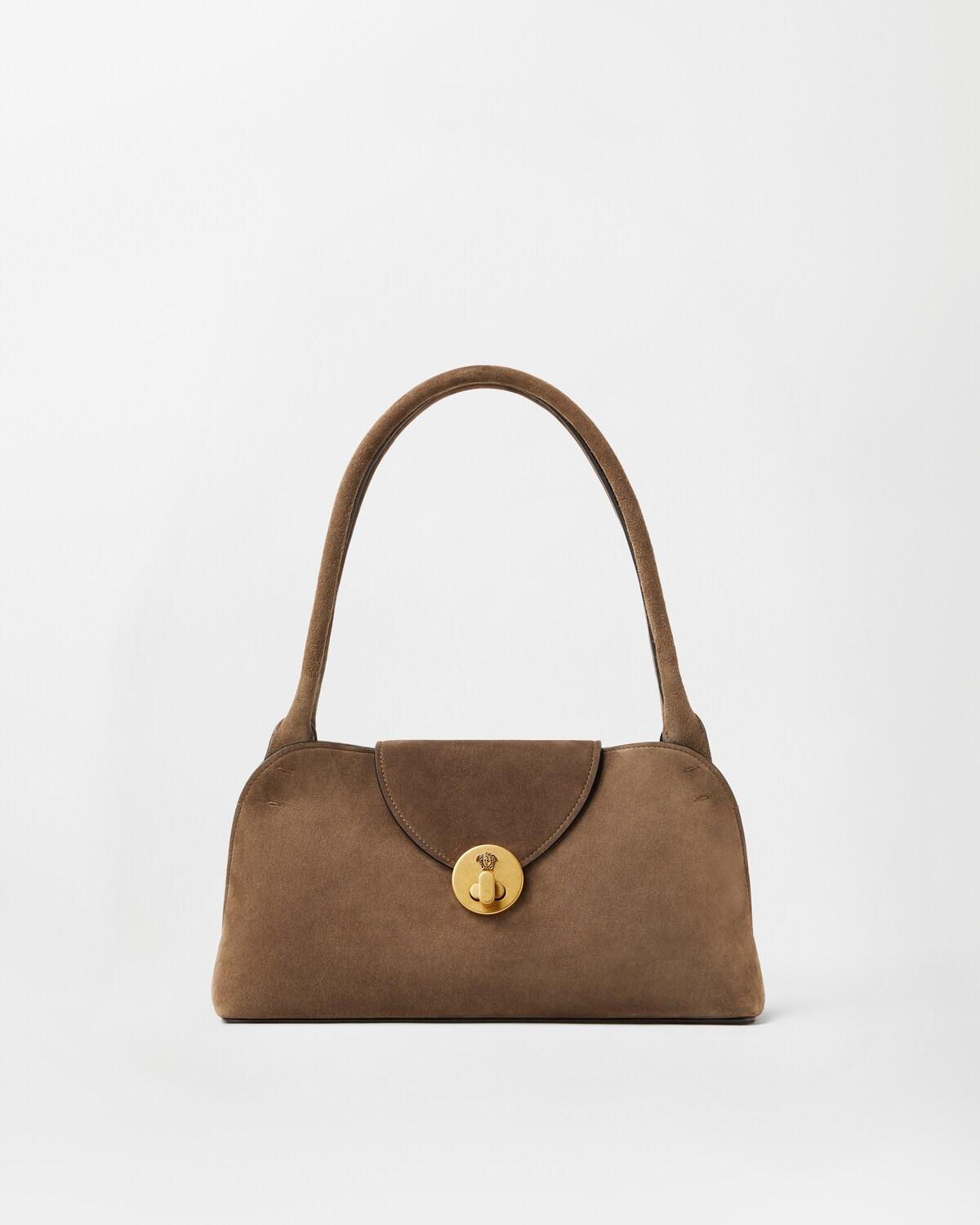 Vivian Small Suede East/West Shoulder Bag