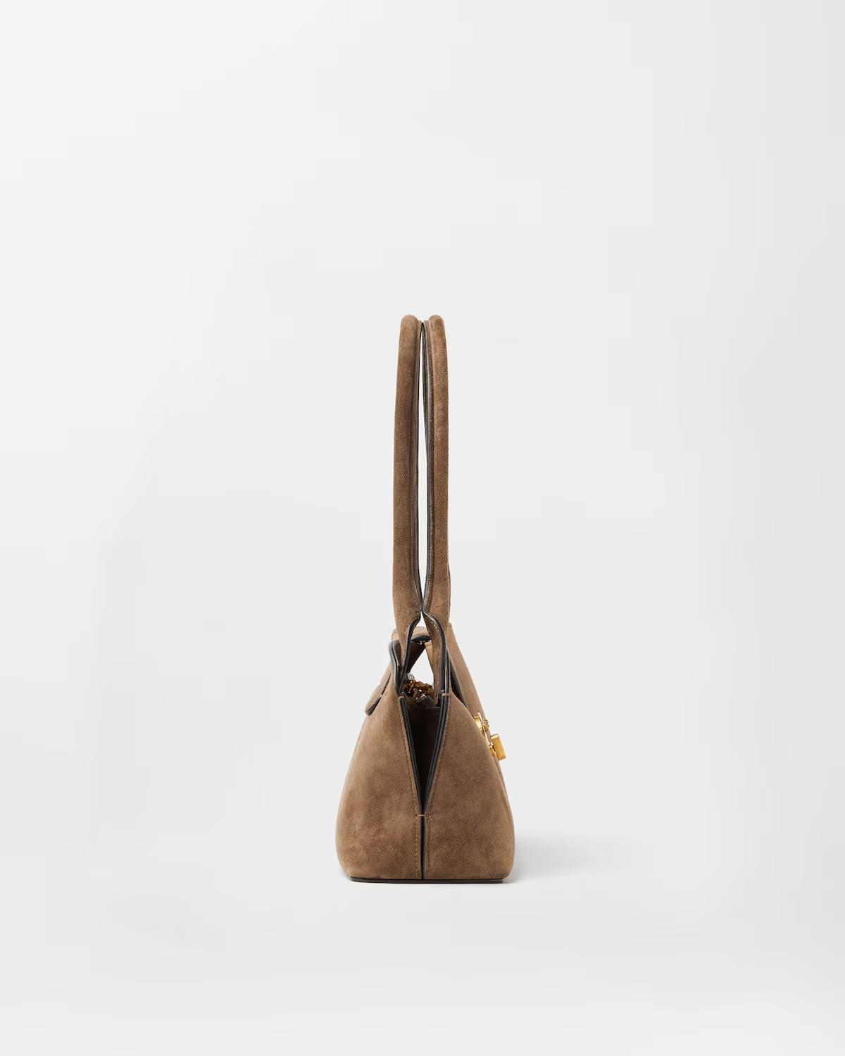 Vivian Small Suede East/West Shoulder Bag - Image 3