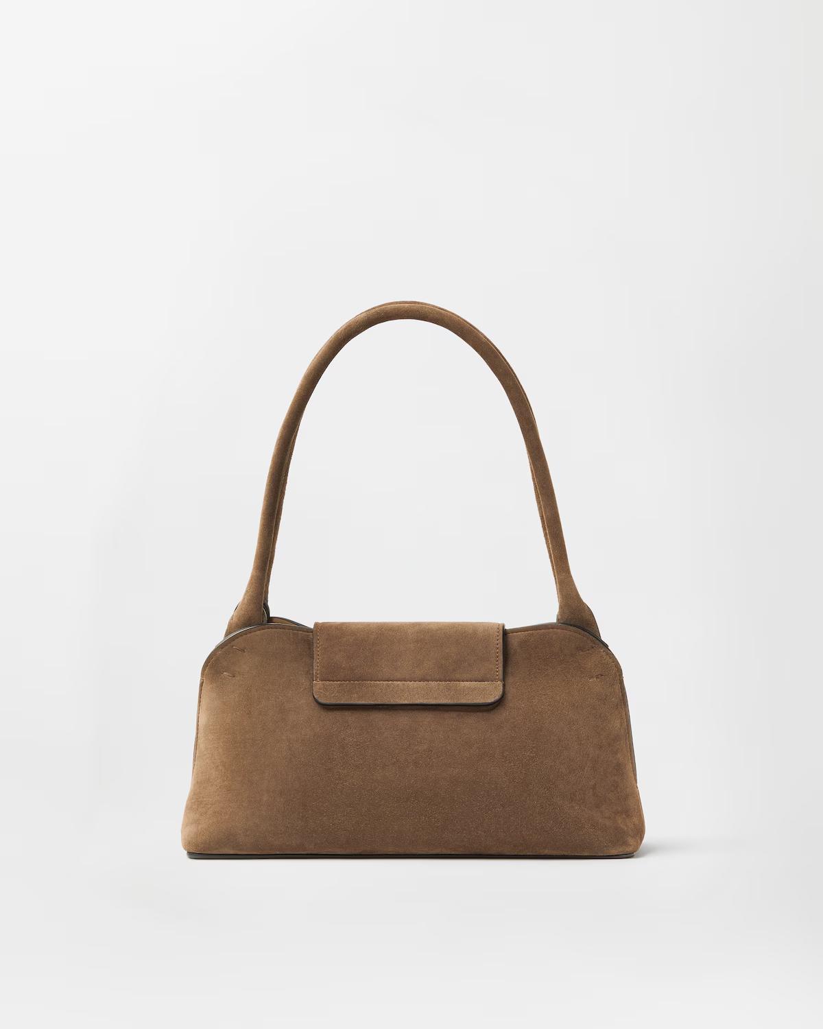 Vivian Small Suede East/West Shoulder Bag - Image 6