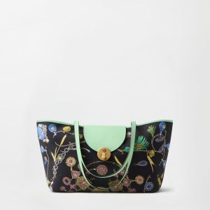 Vivian Printed Small Canvas Tote
