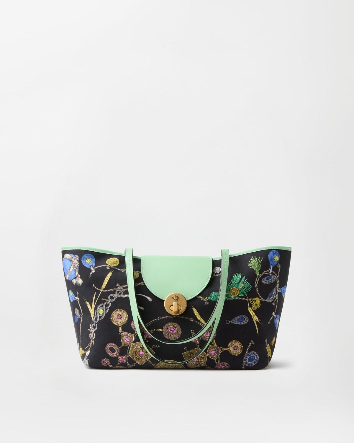 Vivian Printed Small Canvas Tote